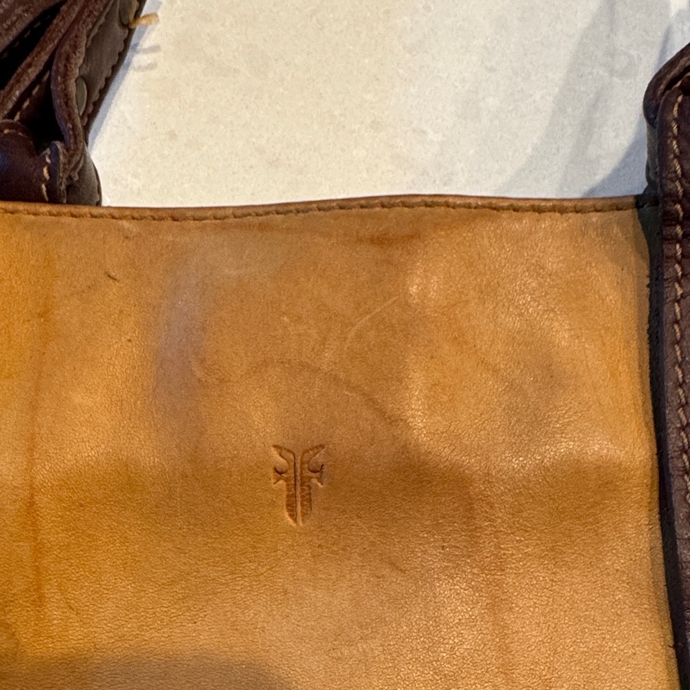 FRYE AND CO. Brown Leather Tote vintage really cool - Picture 2 of 9
